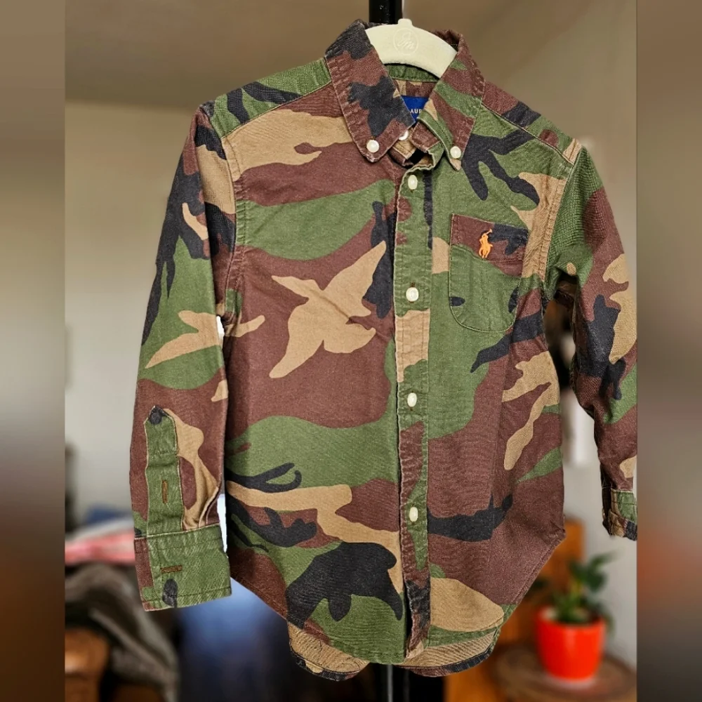 Ralph Lauren Boys Camo Oxford Shirt